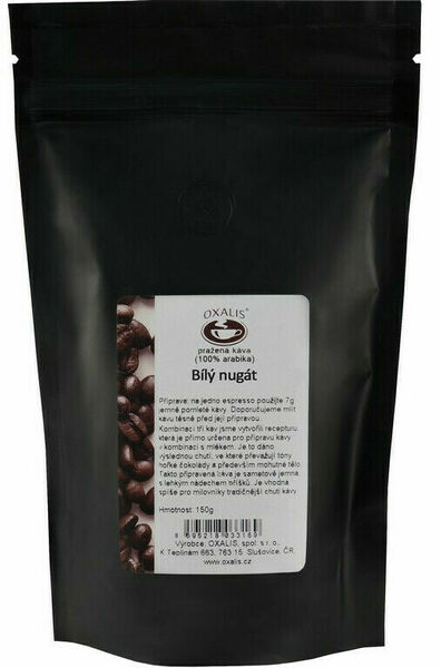 Oxalis Bílý nugát - káva mletá 150g porovnat ceny