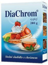 DiaChrom sypký nízkokalorické sladidlo 200g porovnat ceny
