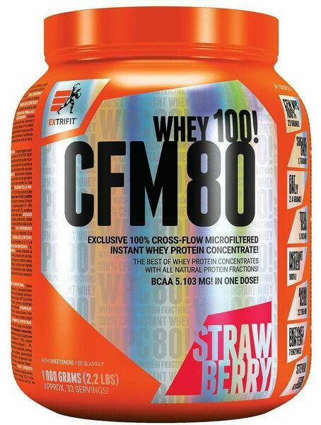 Extrifit CFM Instant Whey 80 1000g jahoda porovnat ceny
