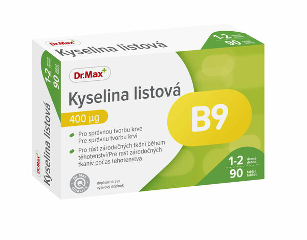 Dr.Max Kyselina listová 400 µg 90 tablet porovnat ceny