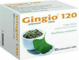 GINGIO® 120 mg potahované tablety, 60 tablet porovnat ceny