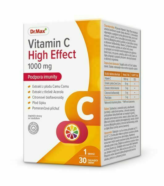 Dr.Max Vitamin C High Effect 1000 mg 30 tablet porovnat ceny