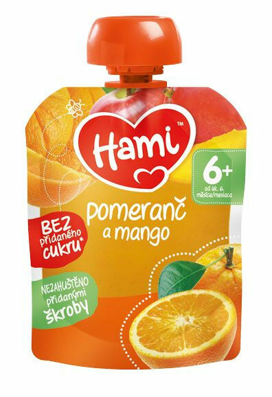 Hami Ovocná kapsička pomeranč a mango 6x90 g porovnat ceny
