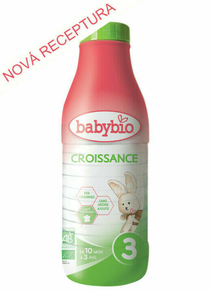 BABYBIO CROISSANCE 3 tekuté kojenecké bio mléko 1l nová receptura porovnat ceny