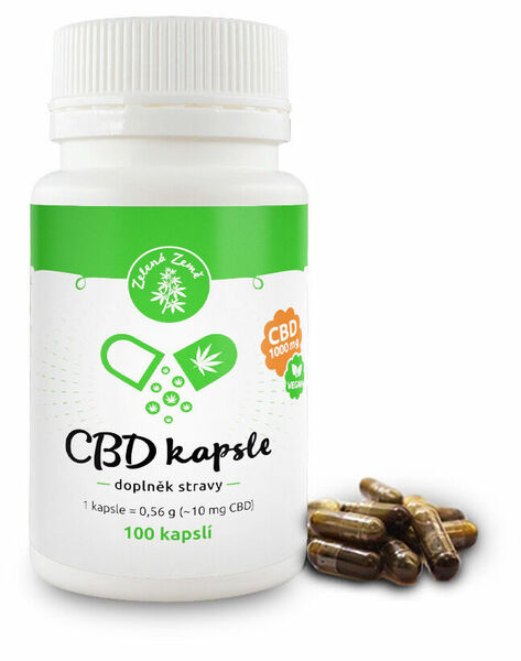 Zelená Země CBD 1000mg 100 kapslí porovnat ceny