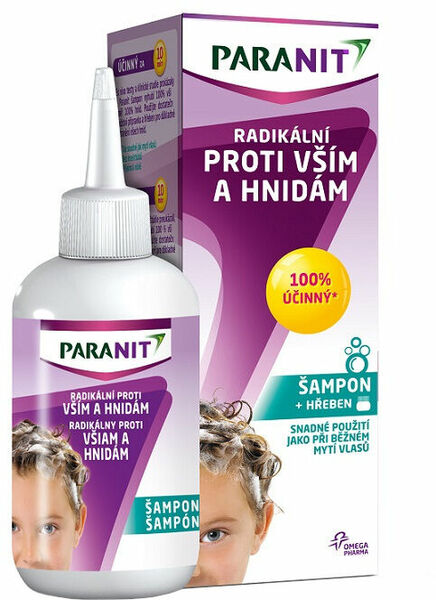 Paranit Radikální šampon 100ml + hřeben porovnat ceny