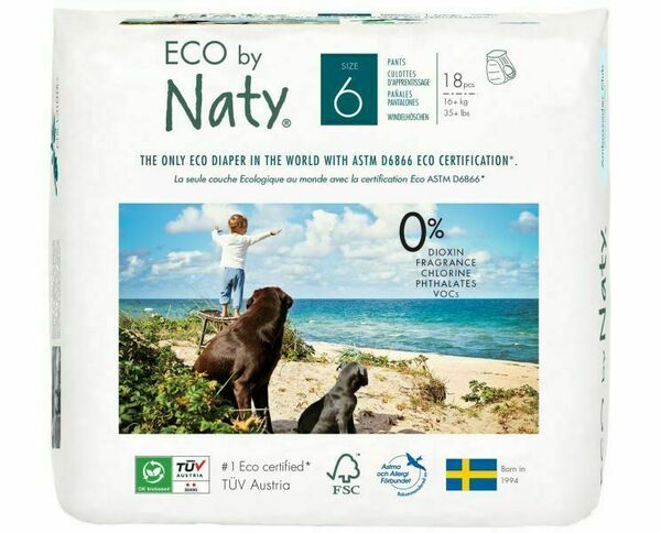Naty Nature Babycare Pants Kalhotky plenkové jednorázové 6 16+kg 18ks porovnat ceny