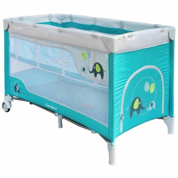 Dětská cestovní postýlka Baby Mix Sloni Blue porovnat ceny