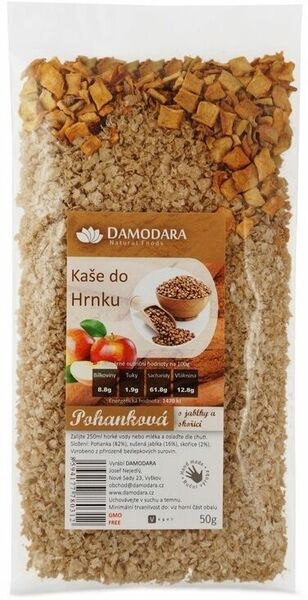Damodara Instantní kaše pohanková s jablky a skořicí 50g porovnat ceny