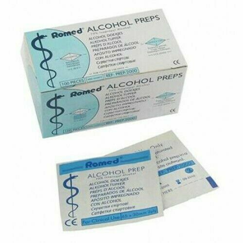 Romed  Alcohol Preps dezinfekční tampony - čtverečky 100ks porovnat ceny