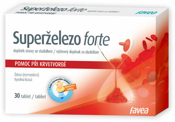 Favea  Superželezo forte 30 tablet porovnat ceny