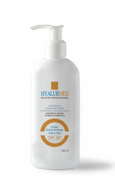 HYALURMED opalovací krém s kyselinou hyaluronovou SPF30 200 ml porovnat ceny