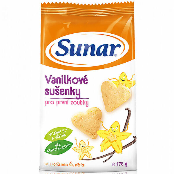 SUNÁREK Dětské sušenky vanilkové 175 g porovnat ceny