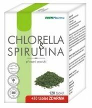 Edenpharma Chlorella Spirulina tablety 120+30 zdarma porovnat ceny