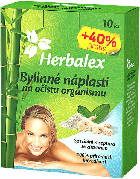 Herbalex Bylinné náplasti na očistu organismu 10ks +40% gratis porovnat ceny