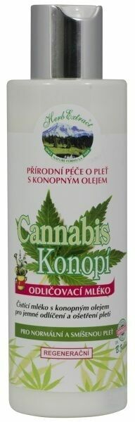 Herb Extract Odličovací mléko pro normální a smíšenou pleť s konopným extraktem 200ml porovnat ceny