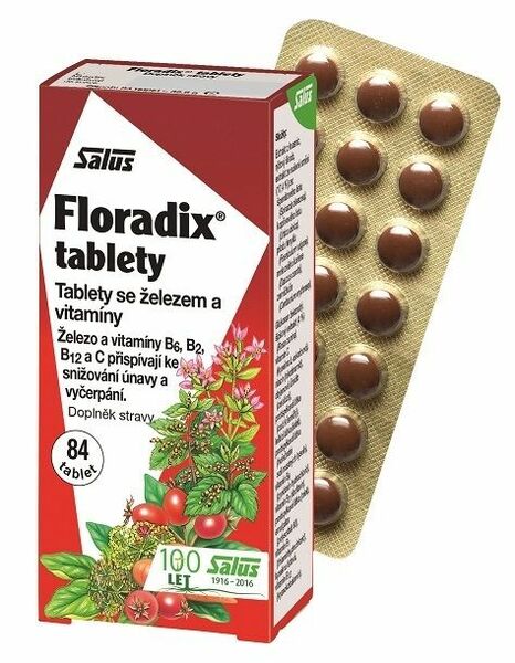 Salus  Floradix Železo+ 84 tablet porovnat ceny