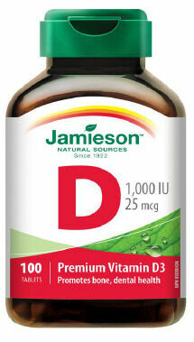 Jamieson Vitamín D3 1000 IU 100 tablet porovnat ceny