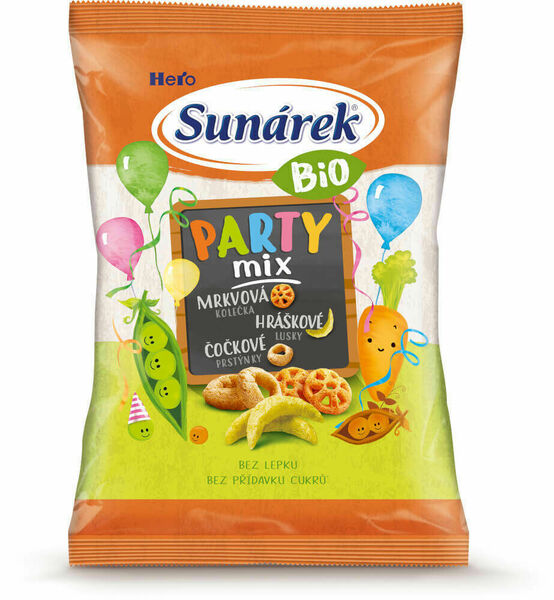 Sunárek Bio křupky Party mix 90g porovnat ceny