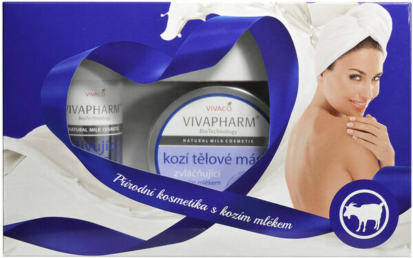 Vivapharm Dárková kazeta kosmetiky s kozím mlékem 3x200ml porovnat ceny
