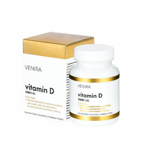 Venira Vitamin D 1000 I.U. 80ks porovnat ceny