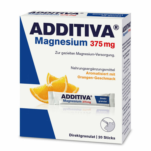 ADDITIVA Magnesium 375 mg Direct pomeranč 20 sáčků porovnat ceny