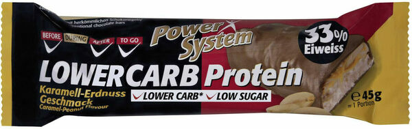 Power System  LOWER CARB Protein Bar 33% Caramel Peanut 45g porovnat ceny