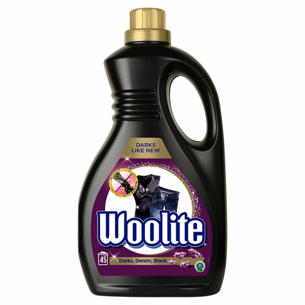 WOOLITE Darks, Denim, Black Tekutý prací přípravek 45 prací dávek 2,7 l porovnat ceny