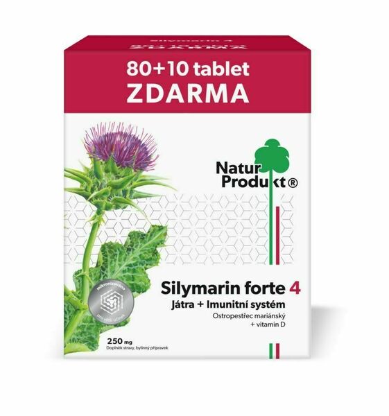 Naturprodukt Silymarin 250 mg + vitamin D3 80+10 tablet porovnat ceny