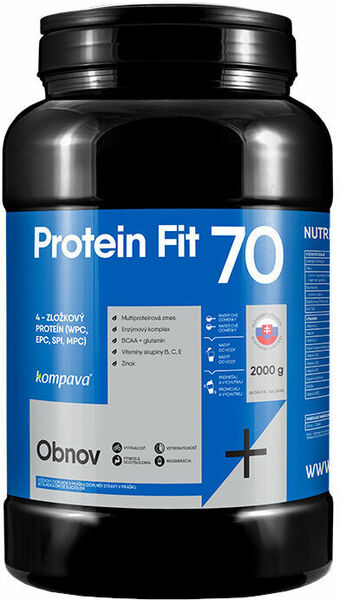 Kompava ProteinFit 70 2000g, vanilka porovnání ceny