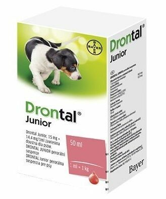 Drontal JUNIOR suspenze 50ml + aplikátor porovnat ceny