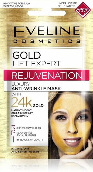Eveline Cosmetics  Eveline Gold Lift Expert pleťová maska 3v1 7ml porovnat ceny