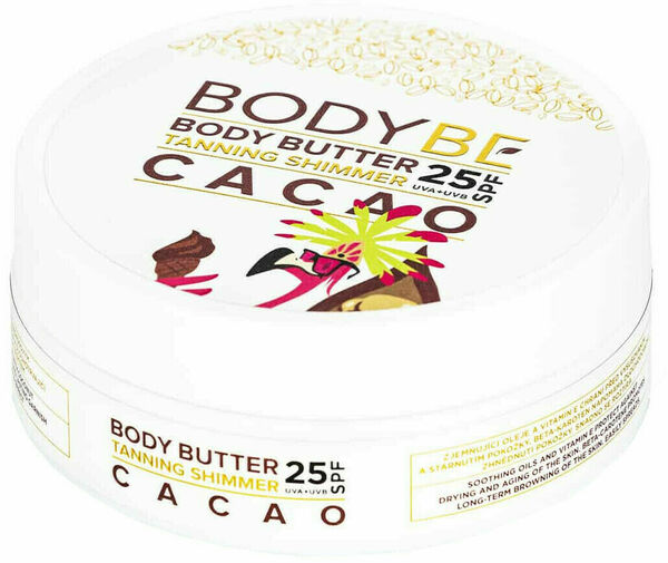 Bodybe Opalovací máslo s třpytivým efektem, SPF25 Kakao 150ml porovnat ceny