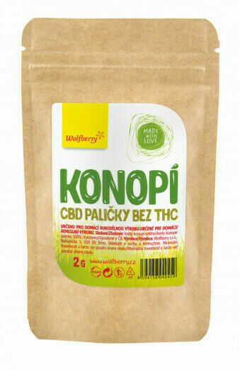Wolfberry Konopí CBD paličky bez THC 2g porovnat ceny
