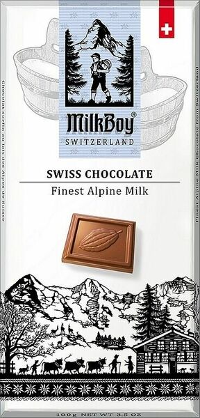 MILKBOY SWISS Mléčná čokoláda Finest Alpine Milk 100g porovnat ceny