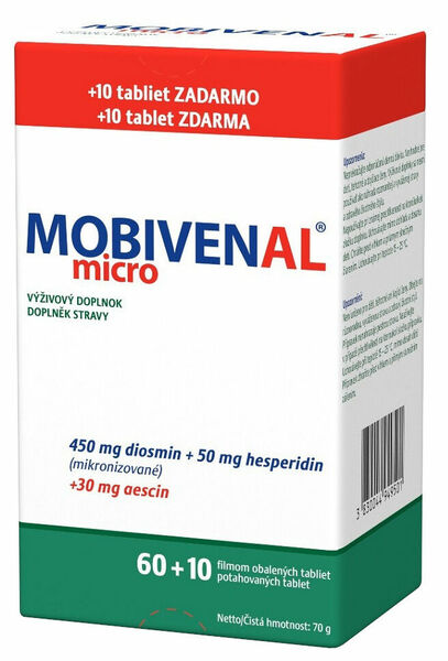 Mobivenal Micro 60+10 tablet porovnat ceny