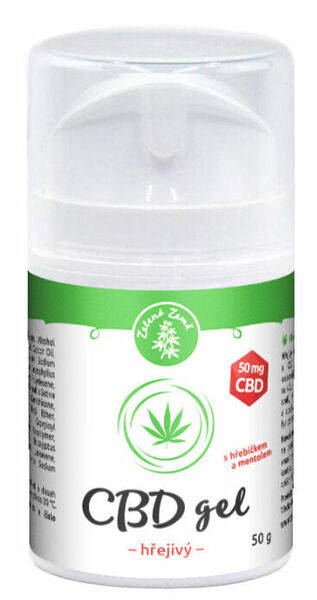 Zelená země CBD hřejivý gel 50g porovnat ceny