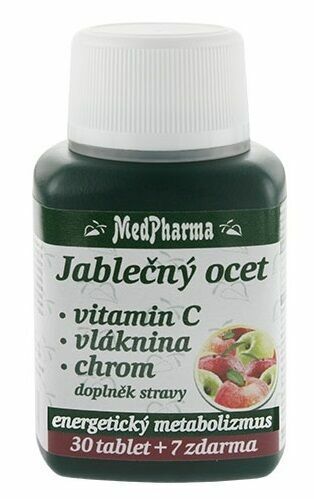 MedPharma Jablečný ocet+Vláknina+vitamín C+Chrom 37 tablet porovnat ceny
