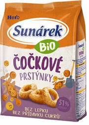 Sunárek Bio křupky čočkové prstýnky 50g porovnat ceny