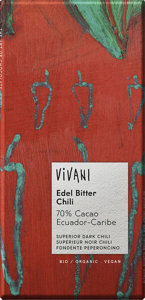 Vivani Bio EG hořká čokoláda Chili 100g porovnat ceny