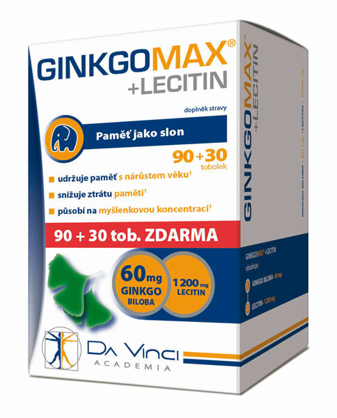 GinkgoMAX + Lecitin Da Vinci Academia 90+30 tobolek porovnat ceny