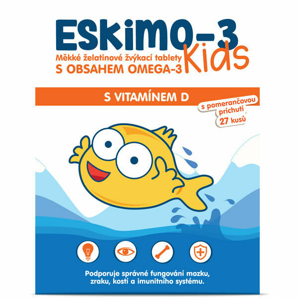Eskimo Kids  Eskimo-3 Kids měkké žvýkací tablety 27ks porovnat ceny