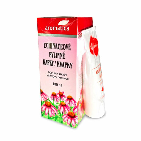 AROMATICA Echinaceové bylinné kapky 100 ml + Kosmín 25 ml ZDARMA porovnat ceny