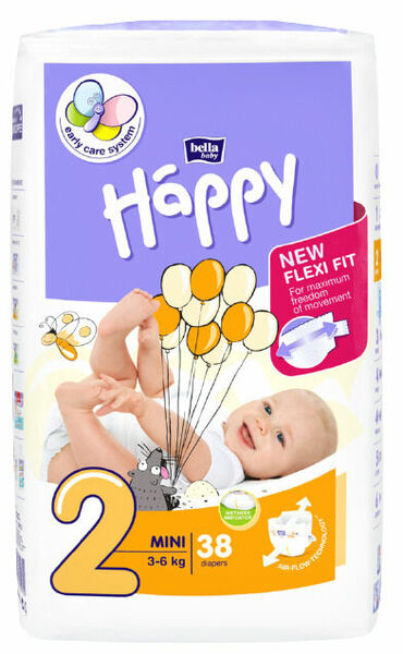 II. jakost Bella Happy Mini dětské pleny 38 ks porovnat ceny