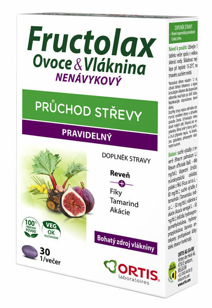 Fructolax Ovoce&Vláknina 30 tablet porovnat ceny