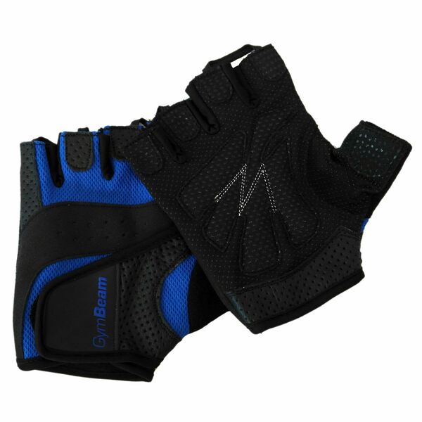 Fitness rukavice Dexter GymBeam – black blue – velikost S porovnat ceny