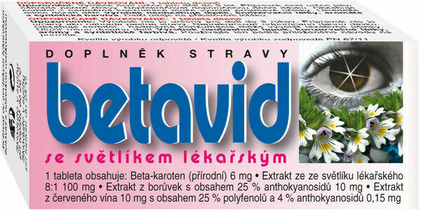 Betavid se světlíkem lékařským 60 tablet porovnat ceny