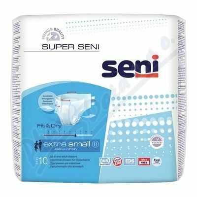 SENI SUPER EXTRA SMALL KALHOTKY ABSORPČNÍ PRODYŠNÉ DENNÍ, BOKY 40-60CM, 1 porovnat ceny