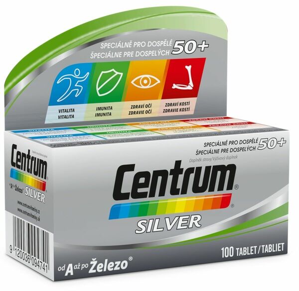Centrum SILVER s multi-efektem 100 tablet porovnat ceny