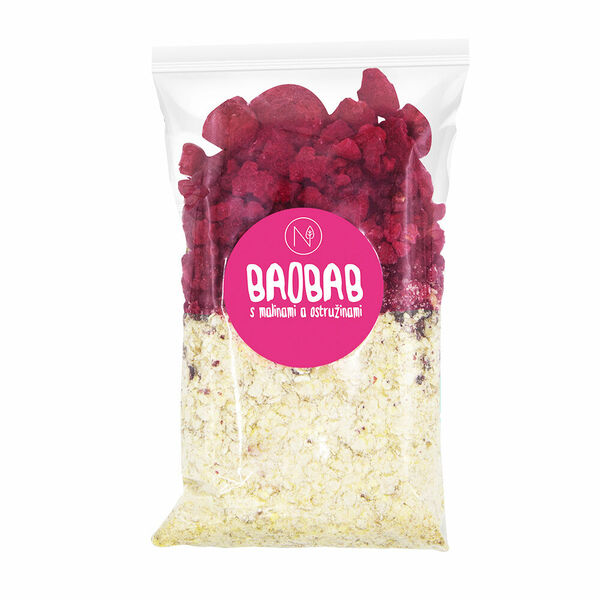 NATU Superkaše BAOBAB s malinami a ostružinami 70 g porovnat ceny